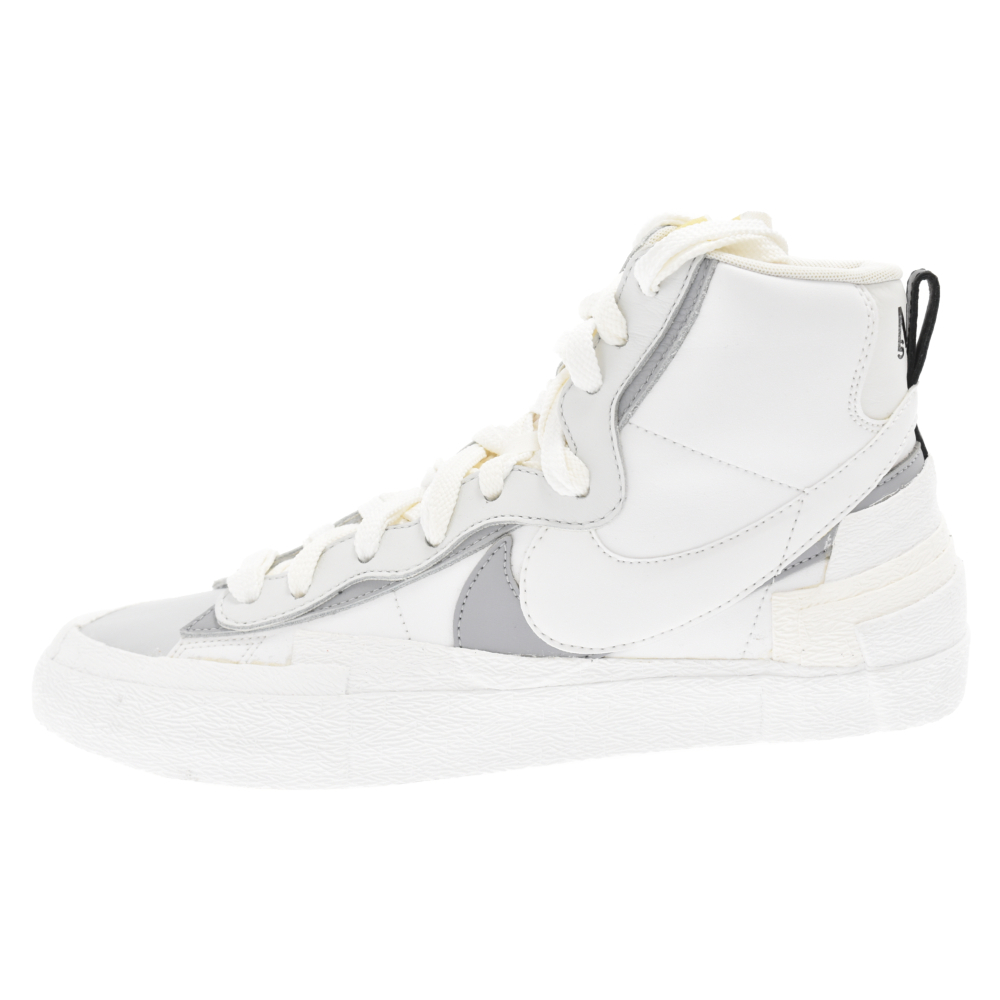 NIKE◇BLAZER MID SACAI/ブレーザーミッドサカイ/ホワイト/BV