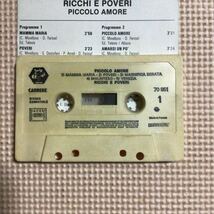 リッキ・エ・ポーヴェリ【イタリアンポップ】PICCOLO AMORE フランス盤カセットテープ_画像4