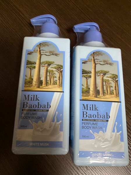 Milk Baobabミルクバオバブ パフュームボディウォッシュ500ml×2本　ホワイトムスク