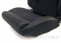 【再入荷★正規品/sparco newバージョン】★セミバケットシート R100J★ ブラック/ブラックボーダー(左右共通モデル)009014ENRNR_画像8