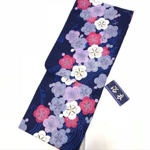 浴衣 【新品】花柄・ブルー系