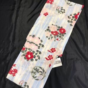 浴衣 【新品】 白地・花柄