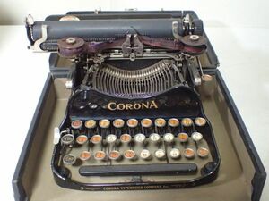 .JD910/8 self 0CORONA antique typewriter WELTEVREDEN case attaching secondhand goods 0