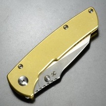 Kansept Knives 折りたたみナイフ Main Street ライナーロック T1015B6 カンセプト 真鍮ハンドル_画像6