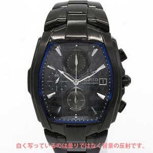  прекрасный товар Seiko SEIKO Wired WIRED 7T92-0HT0 хронограф не пропускающее стекло мужские наручные часы A01854