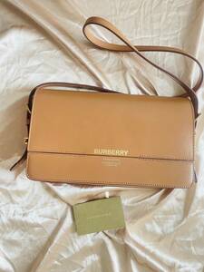 正規品！本物！美品！定価180000 BURBERRY Grace◆グレース/カーフレザー/クラッチバッグ/ショルダーバッグ/無地　バーバリー