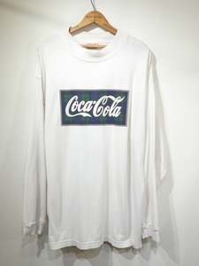 レア USA製 90s ビンテージ GEAR FOR SPORTS コカコーラ Coca Cola ボックス ロゴ プリント L/S Tシャツ ロンT XXL 80s 70s 企業 アド 物