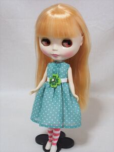 Doll Dressing ручная работа Neo Blythe размер . европейская одежда комплект кукла / наружный Fit / костюм / полька-дот One-piece / платье / носки / кукла одежда / ремень blythe