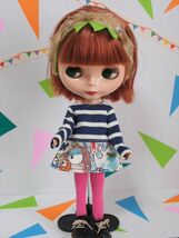 Doll Dressingハンドメイド ネオブライス/リカちゃんサイズお洋服セット人形/衣装アウトフィット/ワンピース/ニット/タイツ/ドール服レトロ_画像1