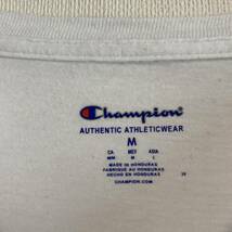 アメリカ古着　champion　チャンピオン　長袖 Tシャツ　ロンT　Mサイズ　ホワイト　白T　ビッグロゴ 【J674】_画像8