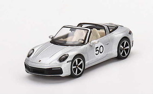 1/64 MINI-GT Porsche ポルシェ 911 タルガ 4S ヘリテージデザインエディション GTシルバーメタリック (左ハンドル)【507】