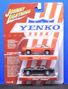 1/64 ジョニーライトニング Yenko カマロ2台セット（1969 Camaro & 1967 Camaro）●