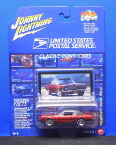 1/64 ジョニーライトニング USPS 1967 MERCURY COUGAR マーキュリー クーガー XR-7 GT（ディープレッド）●