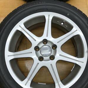 □BEO LS BRIDGESTONE アルミホイール ラジアルタイヤ 4本セット 205/55R16 5穴 PCD100 2017年 PlayZ□の画像4