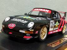 希少1/18 アンソン 30327-W ポルシェ 911 GT2 WRC 日本選手権 リード35_画像3