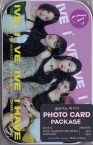  Корея K-POP *IVE I b I vu* фото карта упаковка 