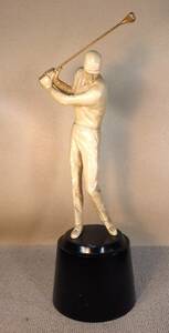 彫刻　ゴルフスイング　昭和20年～30年頃　装飾品 　置物 美術品 現代工芸品 