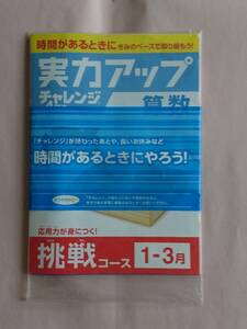 2冊セット 進研ゼミ チャレンジ４年生 実力アップ 国語 算数 挑戦コース 1-3月 