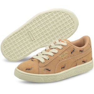  Puma Thai колено хлопок z сотрудничество замша pre school 20.5cm 2.5Cdas чай коралл Suede TINY PS Kids спортивные туфли TINYCOTTONS