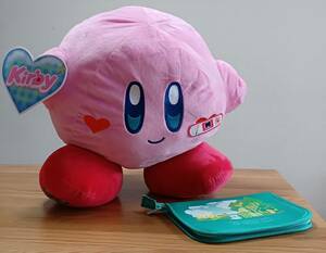 星のカービィ Kirby×monet BIGぬいぐるみ　OMEKASHI SPECIAL　約50cm＋おまけのステーショナリーバッグ約22.5×15.5cm　宅急便送料無料　