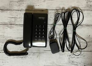 GA6-3.21c: telephone machine *NEWTECH*TL-B51 wiring attaching Vintage retro consumer electronics black 