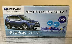 23A06-07N:ぶつからないミニカー SUBARU NEW　FORESTER　ブルー　非売品　ノベルティー　コレクター　コレクション