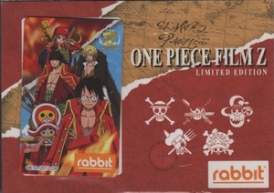 One Piece - Film Z 記念 限定rabbitカード / ワンピース ルフィ チョッパー サンジ ナミ
