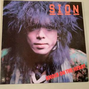 LP(4曲入り MINI ALBUM)●シオン SION／KNOCK ON THE HEART●良好品！