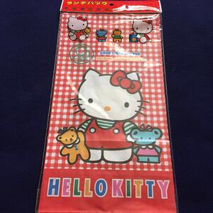  Showa Retro ultra rare rare goods Sanrio 1989 year made Hello Kitty lunch back wrapping paper bag 4 sheets entering 