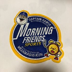 激レア希少品　キャプテンサンタ　CAPTAIN SANTA × フジテレビ　めざまし君　コラボ　ワッペン