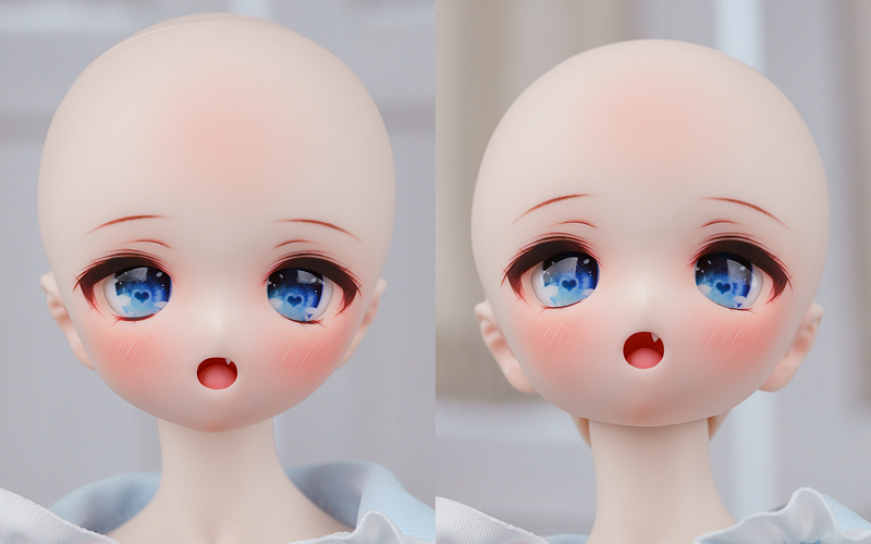 肌 ソフビ盛り開口カスタムヘッド+アイ2組