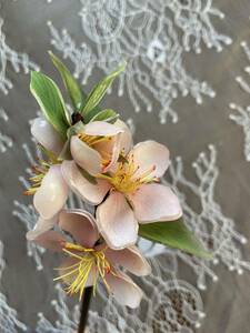 ハンドメイド ヘアアクセサリー かんざし 636 桃の花