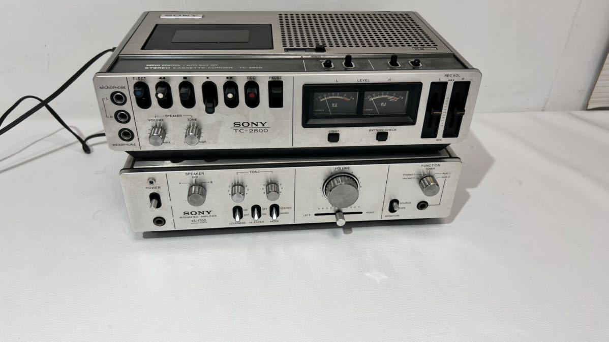 ソニーSONYカセットデンスケTC-2800/TA-1700アンプセットメンテナンス