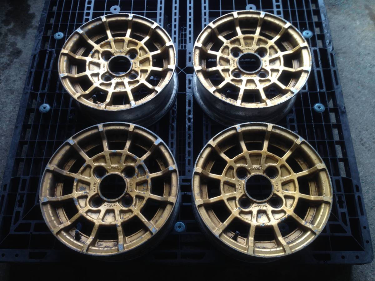売れ筋がひ新作! BS ポテンザ ラリー 4h PCD100 6J+38 当時物 4本