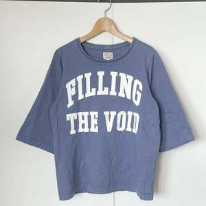 L'Appartement×Americana(アパルトモン×アメリカーナ）FILLENG THE VOID カットソー　Tシャツ　ブルー　Deuxieme Classeドゥーズィエム