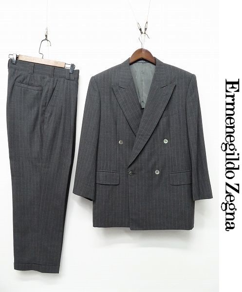 D280/美品Ermenegildo Zegna ダブルスーツ イタリア製生地-