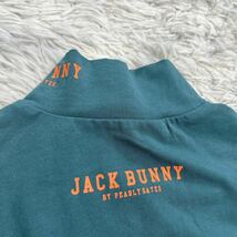 状態良 JACK BUNNY by PEARLY GATES ジャックバニー パーリーゲイツ モックネック シャツ 長袖 カットソー ロンT メンズ レディース_画像4