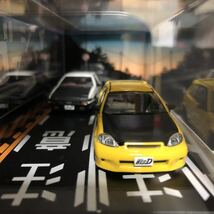 モデラーズ 1/64 頭文字D セット Vol.12 館智幸 東堂商会 シビック ( EK9 ) & 藤原拓海 トレノ ( AE86 ) インターアライド_画像6