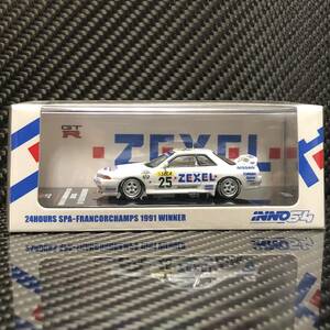 INNO 64 NISSAN SKYLINE GT-R ( R32 ) #25 TEAM ZEXEL 24HOURS SPA-FRANCORCHAMPS 1991 WINNER BNR32 スカイライン