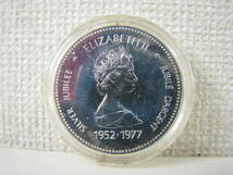 シルバージュビリー　エリザベス2世　在位25周年　カナダ　1ドル　銀貨_画像1