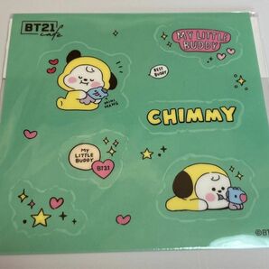 BTS BT21 BT21カフェ　チミー　CHIMY シール他　3個セット