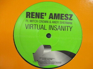 Rene' Amesz FT Mitch Crown & Andy Sherman ： Virtual Insanity 12'' // ELECTRO HOUSE / 5点で送料無料