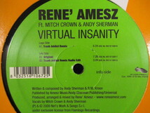 Rene' Amesz FT Mitch Crown & Andy Sherman ： Virtual Insanity 12'' // ELECTRO HOUSE / 5点で送料無料_画像2