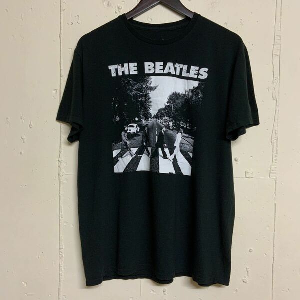 THE BEATLESザビートルズバンドTシャツロックT古着メンズL