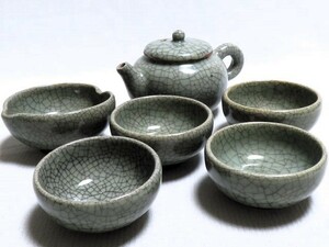 煎茶道具 急須 湯冷まし 煎茶碗4客 茶器 茶道具