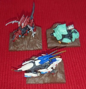 ゾイドワイルド イメージングスタイルフィギュア ZOIDS 組立済み 3体セット コンプ 食玩 ワイルドライガー ギルラプター ガノンタス