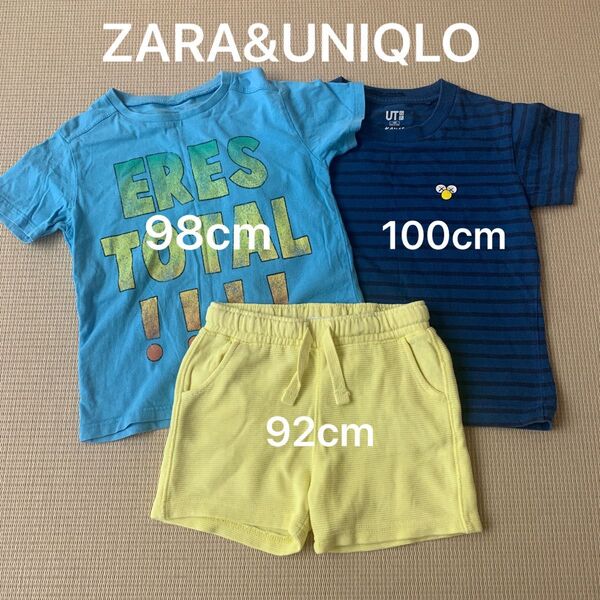 ZARA ベビーTシャツ98cm&ショートパンツ(おまけ)