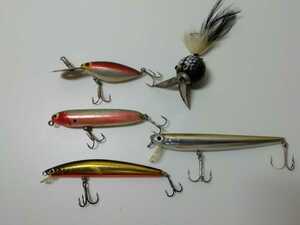 1円スタート オールド へドン ワース スィンフィン ダイワ フラッターフィン ウッドザラパピー ホッテントット OLD HEDDON ストーム