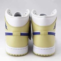 NIKE ナイキ エア ジョーダン 1 MID スニーカー29cm BQ6472-701 国内正規品 レモンウォッシュ/ホワイト/ラピス_画像5