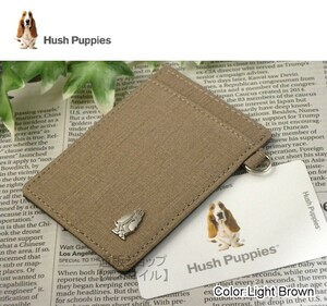  card-case fixed period go in is shupapi-Hush Puppies thin type slim Smart cache less window attaching light brown 